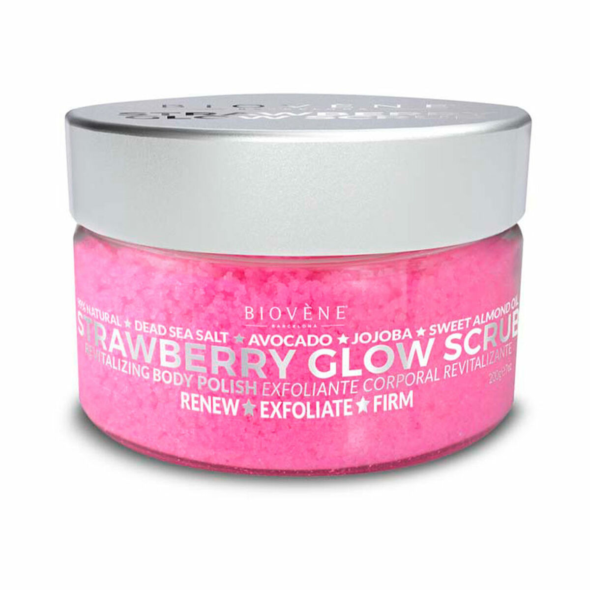 Balsam do Ciała Biovène Strawberry Glow Scrub 200 g